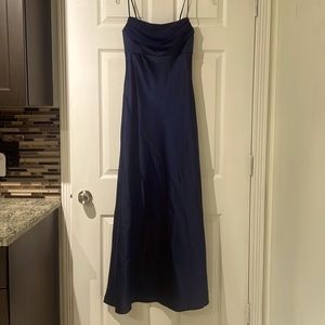 Alfred Angelo navy blue dress